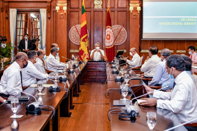 President reviews current status of proposed unique Digital ID for Sri Lankans