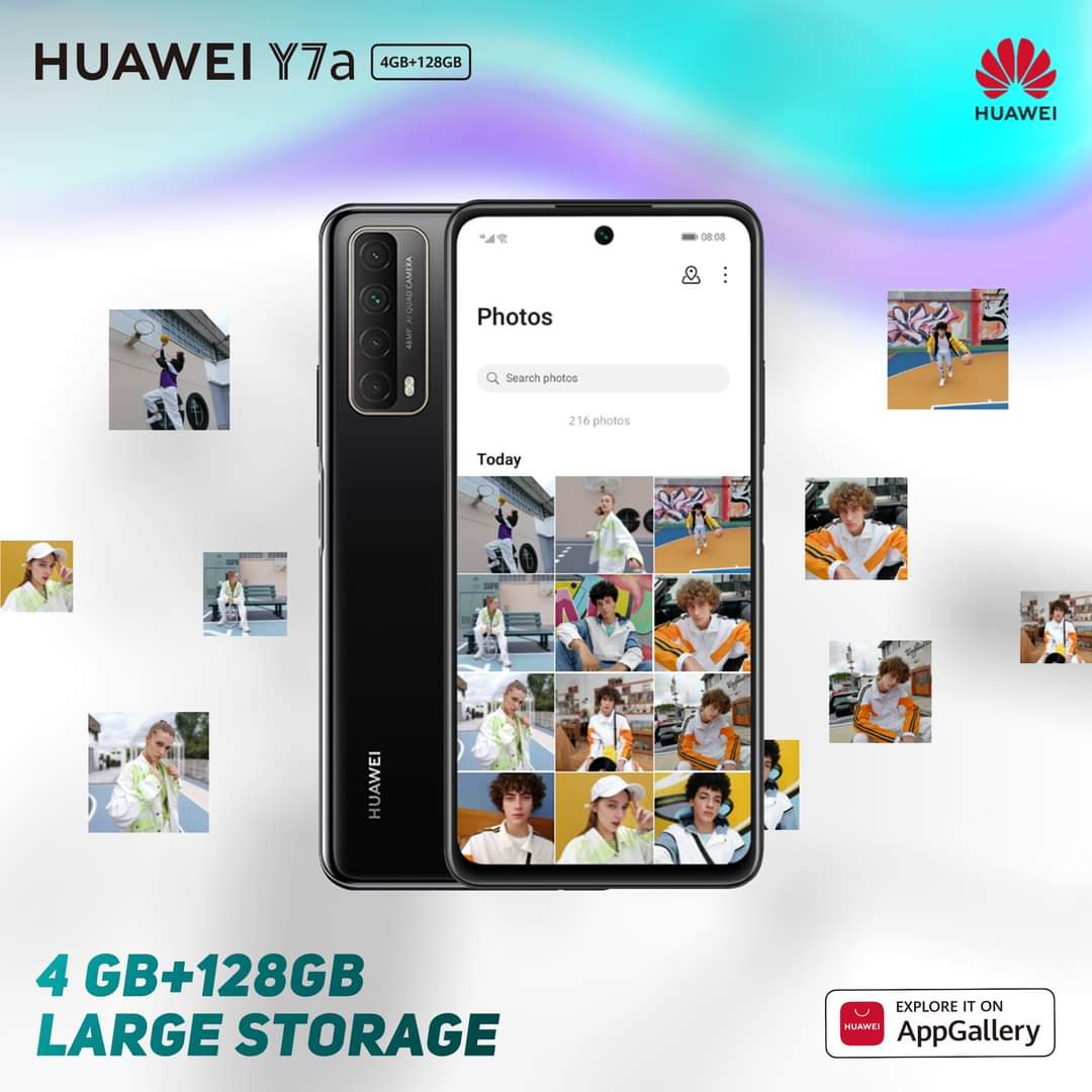 Record the best moments in life with Huawei Y7a's AI powered Quad Camera