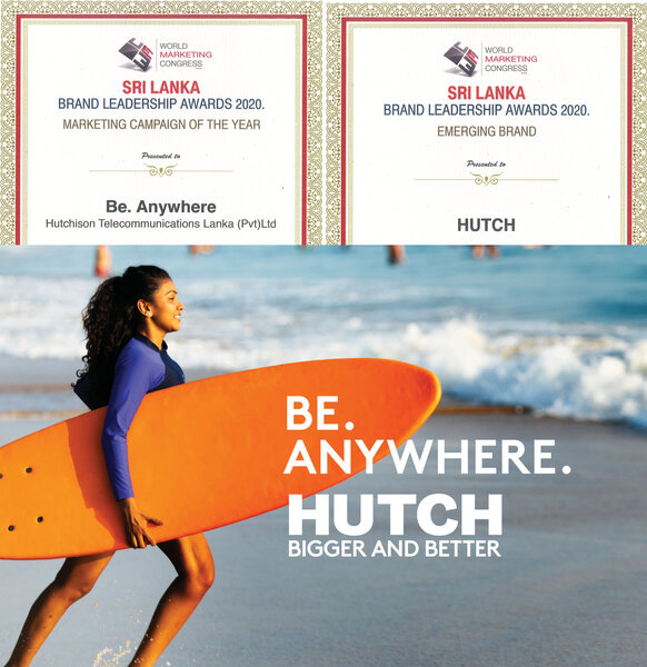 HUTCH becomes the sole Telecom brand to win at Sri Lanka Brand Leadership Awards 2020