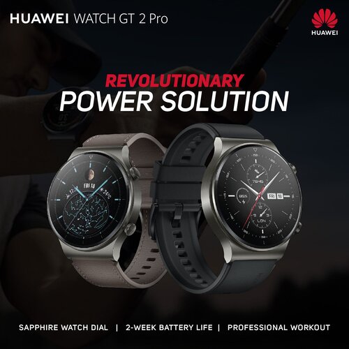 Huawei Watch GT2 Pro ஸ்மார்ட் கடிகாரம் 101+ மேற்பட்ட உடற்பயிற்சி செயன்முறைகள்  மற்றும் Golf mode உடன் கிடைக்கின்றது