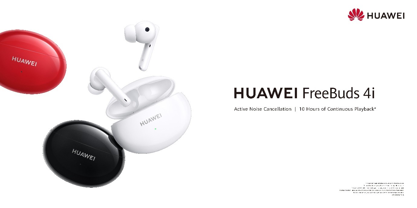 Huawei Unveils HUAWEI FreeBuds 4i with Active Noise Cancellation and Powerful Battery Life