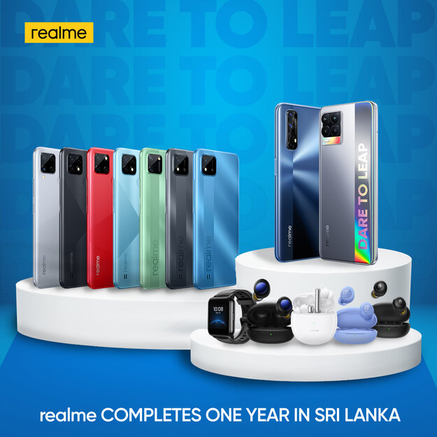 Youthful realme smartphone completes maiden year in Sri Lanka with dazzling performance