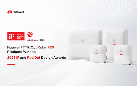Huawei FTTR OptiXstar F30 Products Win the 2023 iF and Red Dot Design Awards